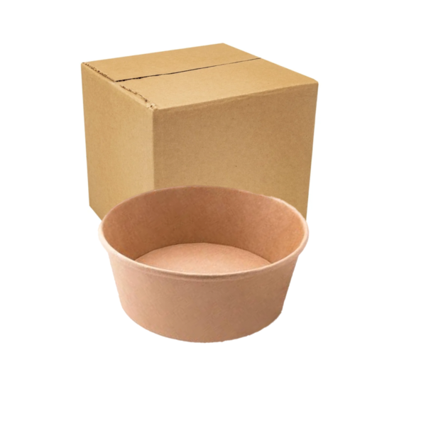 Ensaladera Redonda 16 oz Papel Kraft
