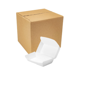 Contenedor Papel p/Hamburguesa Blanco